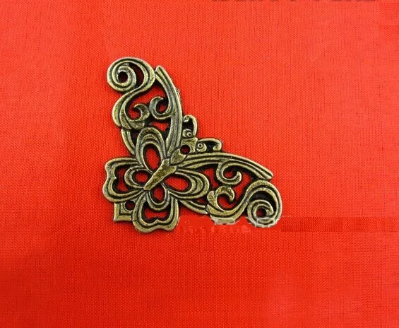 20 шт./лот декоративные углы в виде бабочек Античные Классические деревянные для