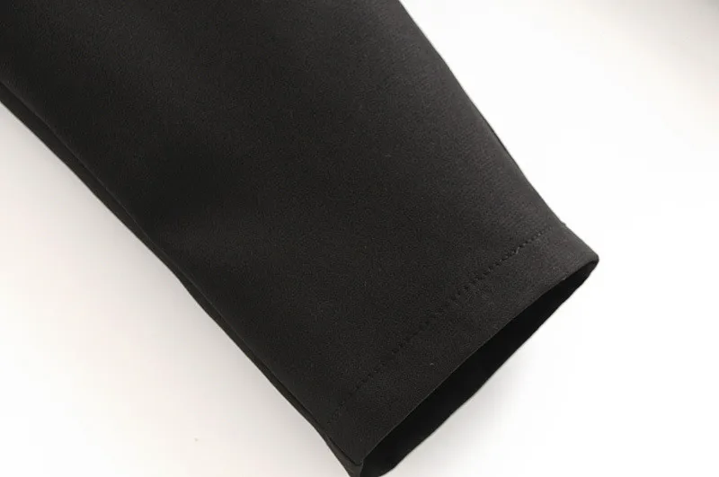 Черные Костюмные брюки женские с высокой талией поясом карманами офисные модные