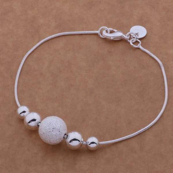 Красивый модный посеребренный очаровательный браслет Великолепные Ювелирные