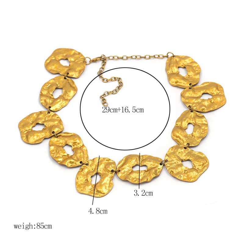 JZYN 2019 New vintage sequin necklace with high quality and fashionable gold designed for women | Украшения и аксессуары