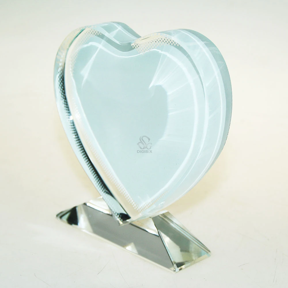Фоторамка в форме сердца с чистым кристаллом для сублимации | Инструменты