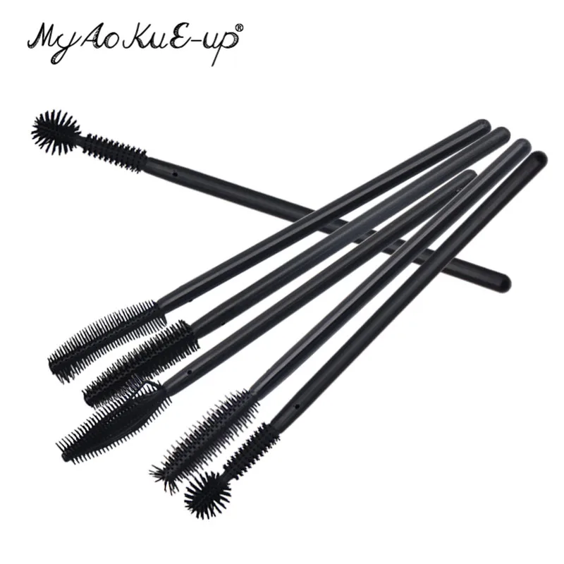 200 шт. одноразовые кисти для нанесения туши ресниц|eyelash brush silicone|mascara brusheyelash |
