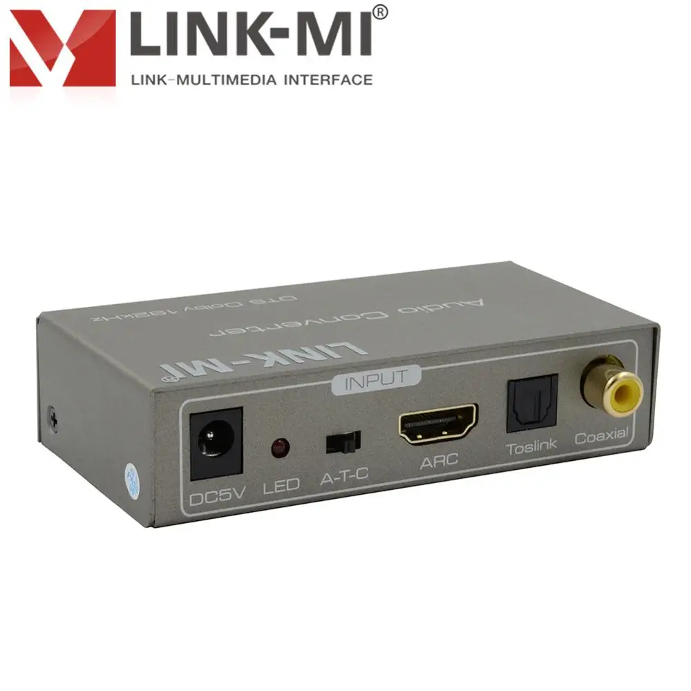 LINK MI LM AC01 преобразователь аудиоформата Toslink/коаксиальный/дуговой/стерео входной