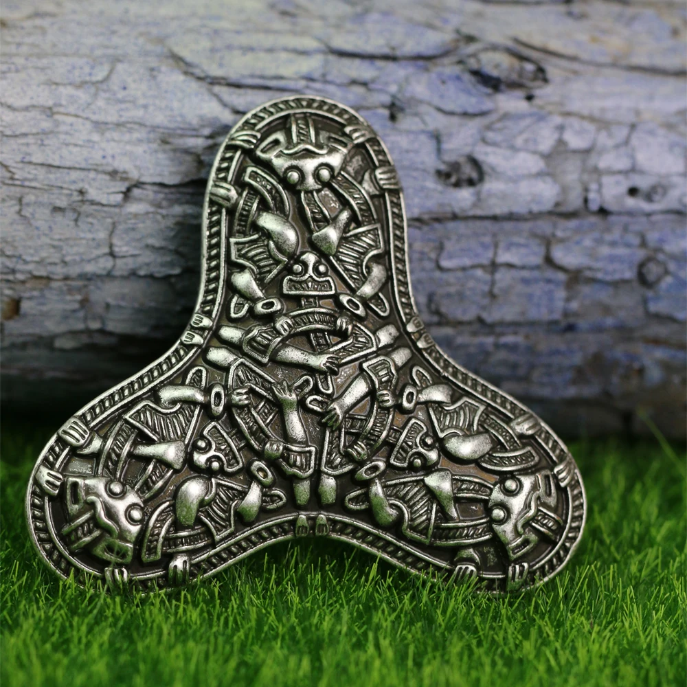 LANGHONG 1 шт. Legendry скандинавский Викинг брошь амулет фибула викингов бижутерия