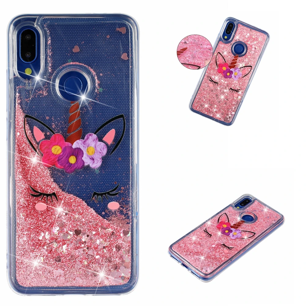 Xiao mi Red mi Note 7 Dyna mi c жидкий зыбучий песок полное покрытие Xao mi Xio mi Red mi Note 7 Red mi Note7 Pro блестящие Силиконовые мягкие чехлы из ТПУ