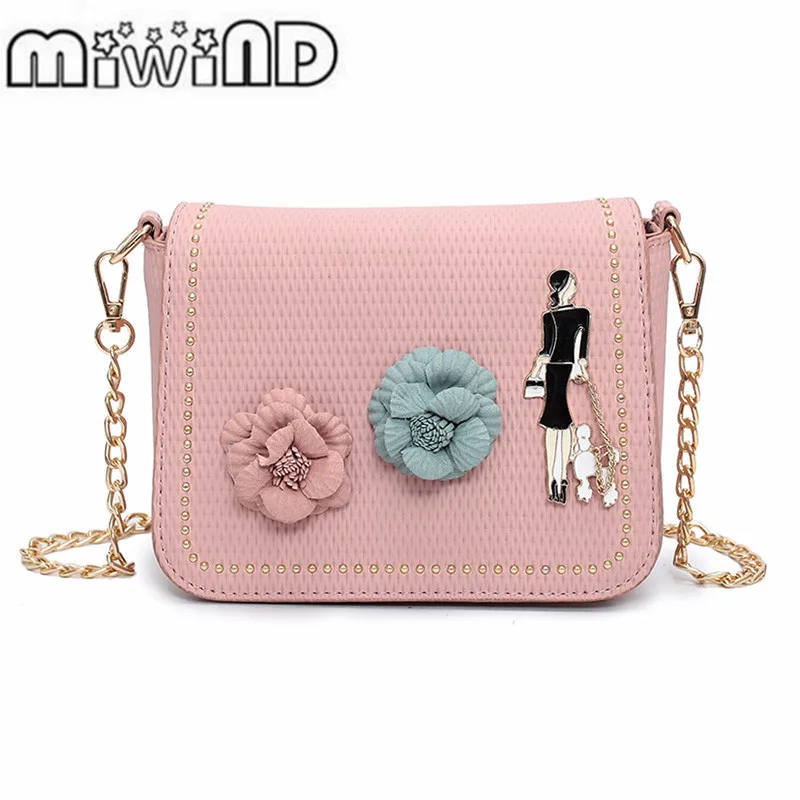 Miwind Сумки через плечо ажурные Для женщин сумка Дама с собачкой дизайнер Maganetic