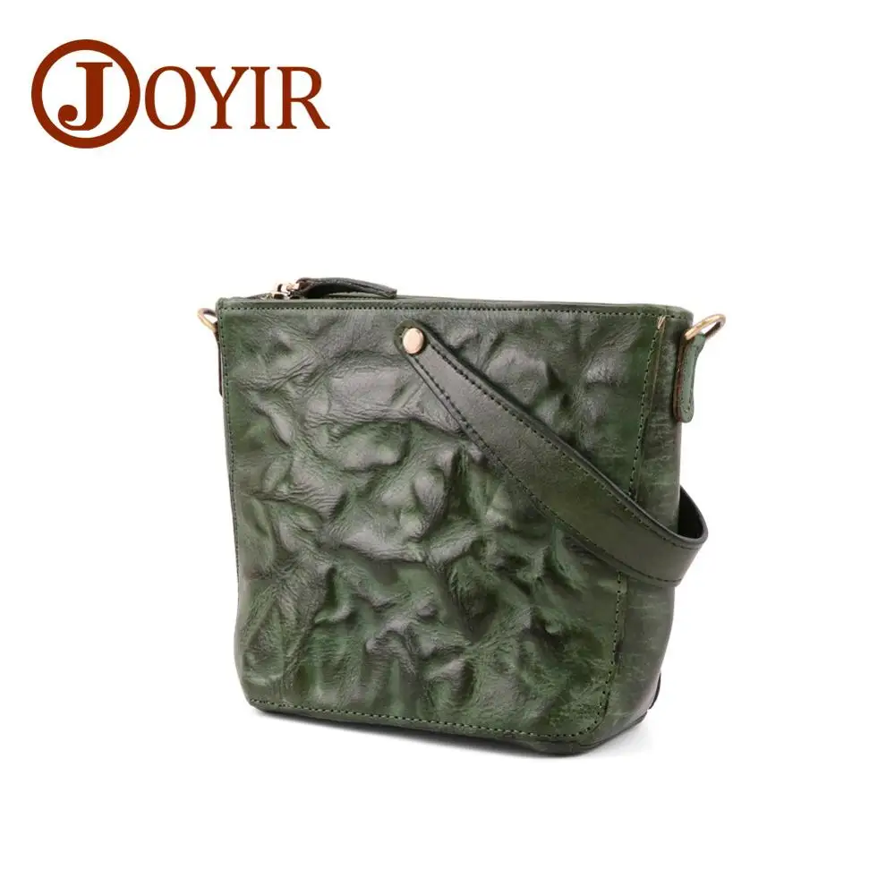 Green JOYIR сумки-мессенджеры винтажные женские сумки из натуральной кожи Маленькая сумка через плечо сумки через плечо для женщин - Цвет: Green