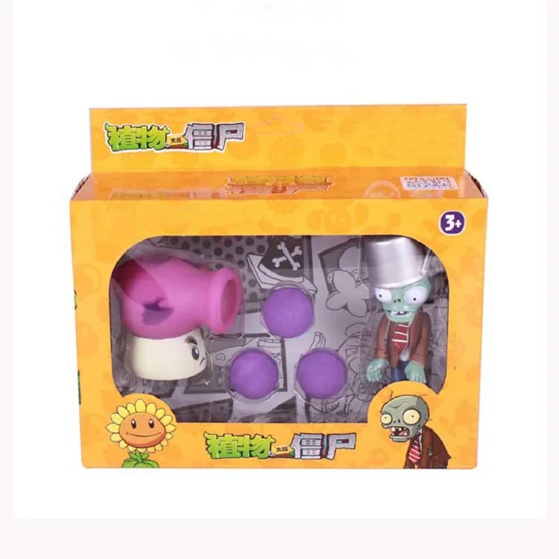 PVZ Plants vs Zombies Pea shooter ПВХ фигурка модель игрушки Растения против Зомби Brinquedos