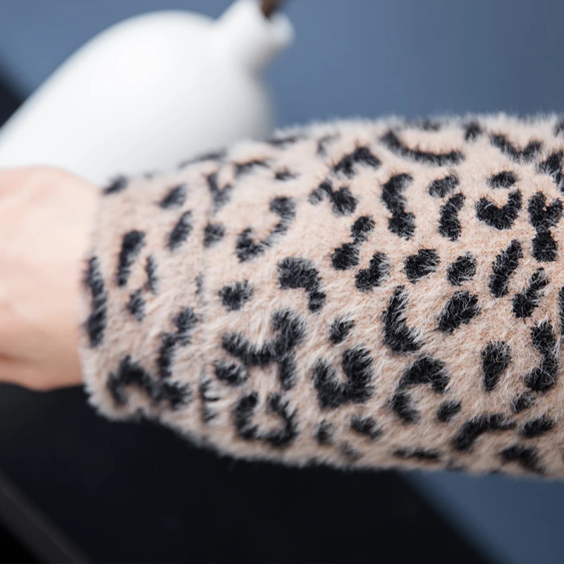 Brand Coat Fall Winter Women Short New Fashion Leopard OL Commuter Turn-down Collar Single Breasted Outerware Female | Женская одежда