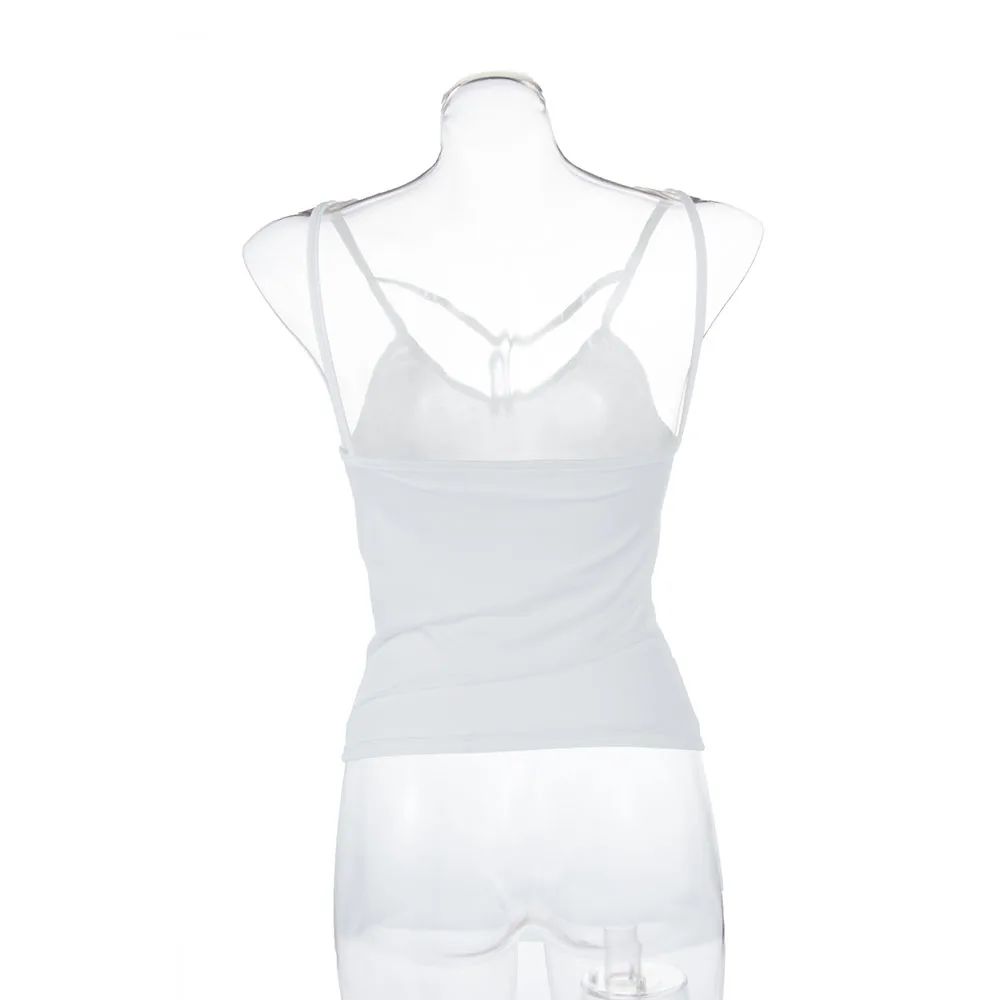 Новинка 2018 женские модные летние топы сексуальная майка с v образным вырезом