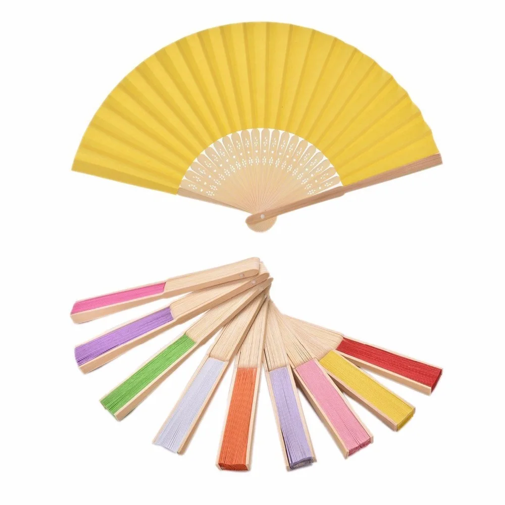 Abanicos de papel de 21cm, decoraci&oacute;n de boda, promoci&oacute;n de fiesta, recuerdo de regalo, env&iacute;o gratis, 150 unids/lote-2