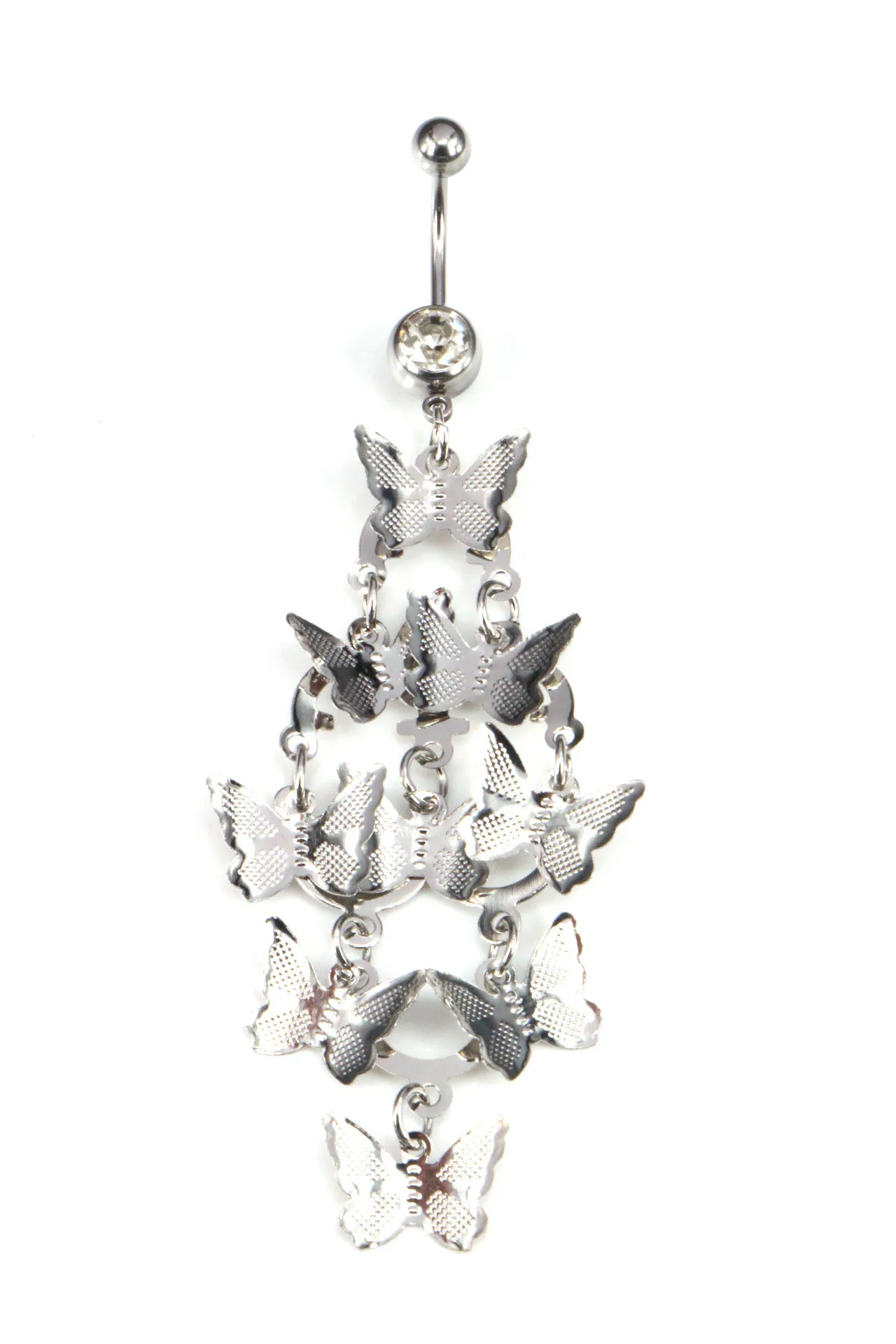 Нержавеющая сталь ногтей кисточкой кольца пупка пряжки человеческое кольцо для