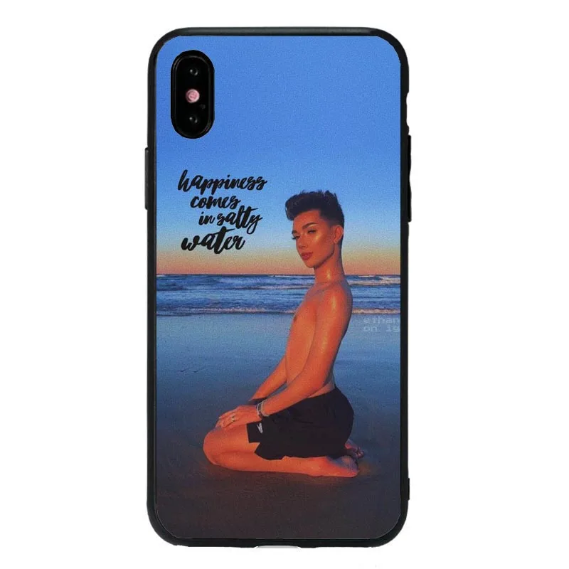 TPU Сестры James Charles чехол для iPhone X XR xsmax 8, 8 Plus, 7, 7 Plus, 6 S Plus SE популярный тренд Charles сестра Мягкий силиконовый чехол для телефона - Цвет: TPU