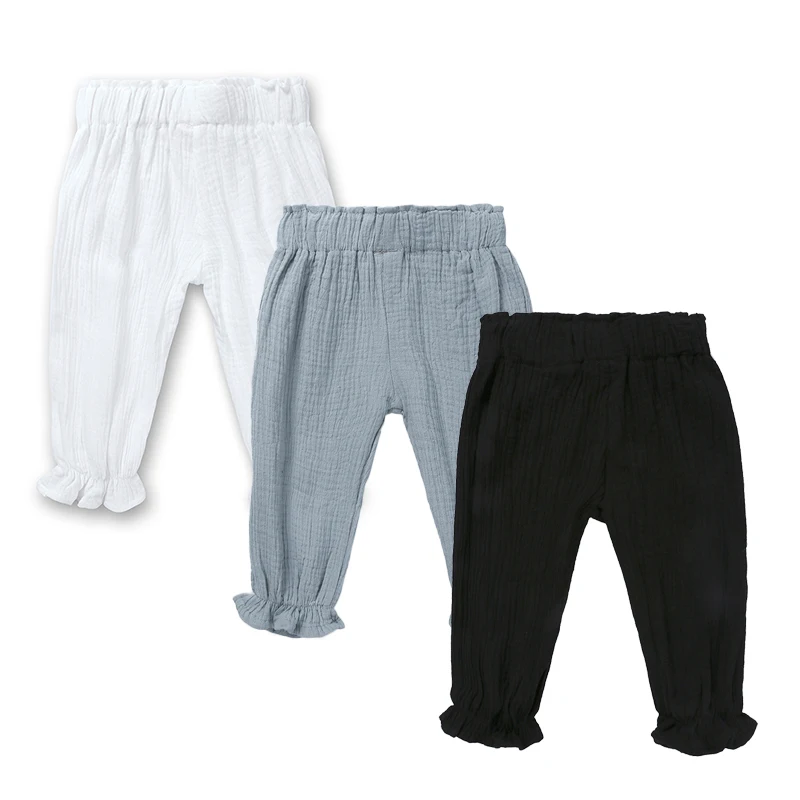 Новинка 2021 брюки для маленьких мальчиков и девочек модные повседневные длинные