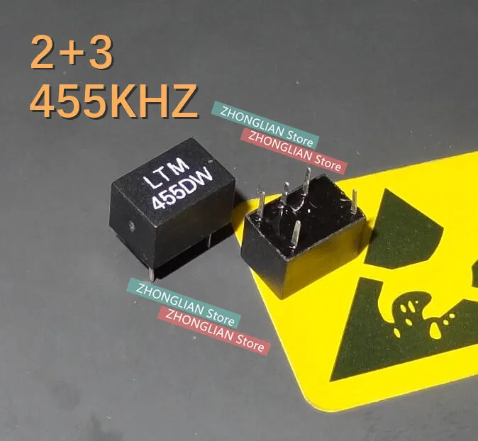 100 шт. LTM455DW 455DW 2 + 3 455KHZ CM455D LTM 5Pin керамический фильтр для связи|Подвесные лампочки| |