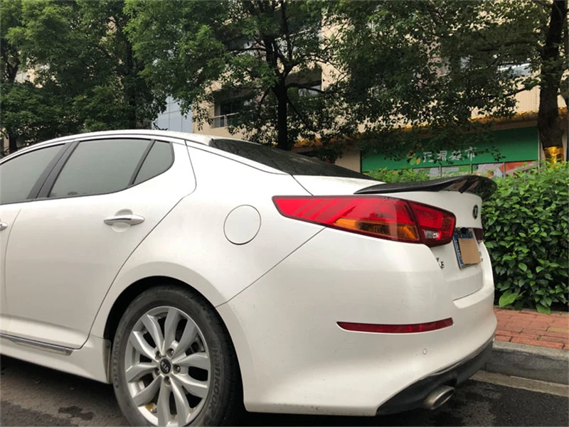 Используется для KIA k5/спойлер Optima год глянцевое углеродное волокно/FRP заднее крыло R стиль спойлер, аксессуары