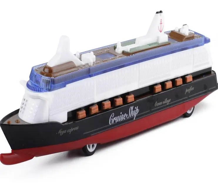 Высокая имитация большой роскошный Круизный корабль, 1: 600 сплав, модель обратного корабля, металлические diecasts, музыкальная флэш-игрушка модель