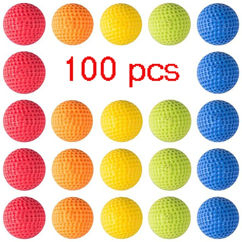 

100pcs High Quality Bullet Balls Rounds For Rival Zeus Apollo Nerf Toy Gun Soft Round Darts For Nerf Rivals Gun Best Gift