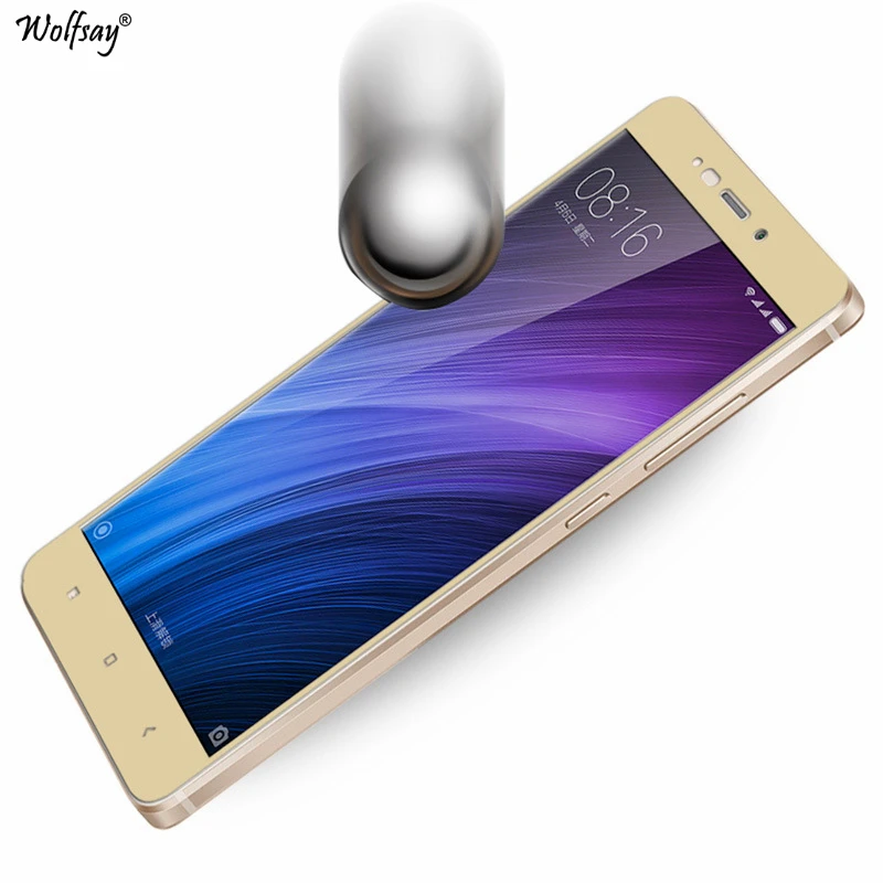 Wolfsay 1 шт для стекла Xiaomi Redmi 4 защита экрана закаленное стекло 5 0 &quotЗащитная пленка