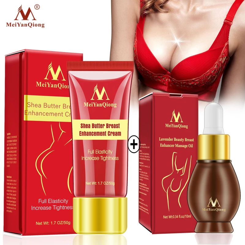 Крем для увеличения груди + эфирное масло лаванды набор массаж