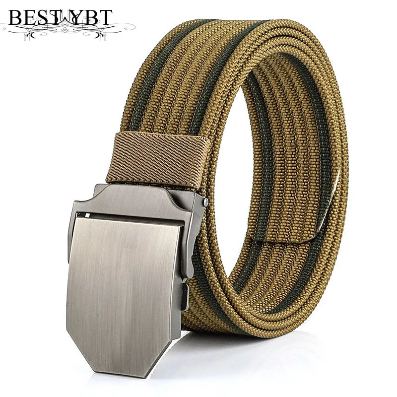 

Best YBT Unisex Belt Nylon Alloy Smooth buckle Women Belt Cowboy Outdoor Sports Fashion Casual High Quality Hot Selling Men Belt