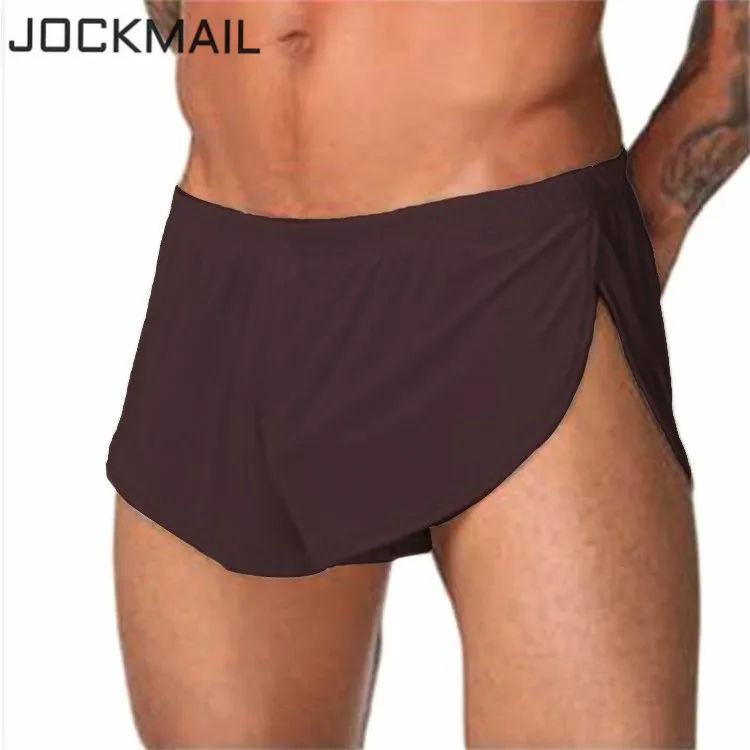 Трусы боксеры JOCKMAIL мужские Брендовое пикантное нижнее белье шелковые трусы для