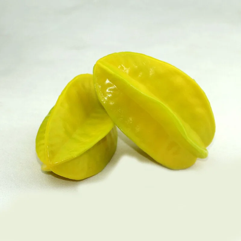 Специальный 1 шт. искусственный маленький зеленый/желтый карамболас карамболе