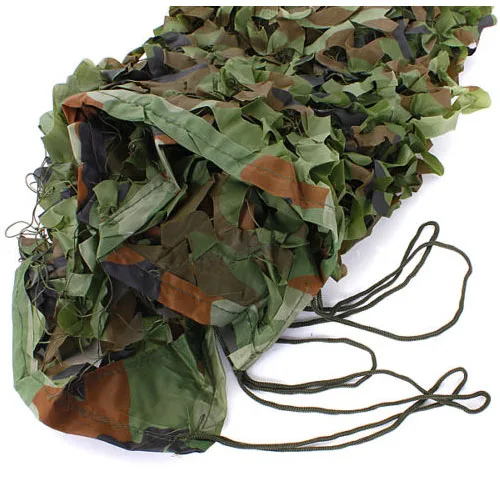 

Hot 7m x 1.5m Woodland Camouflage Net Shooting Hide Army Net Hunting Camo Netting