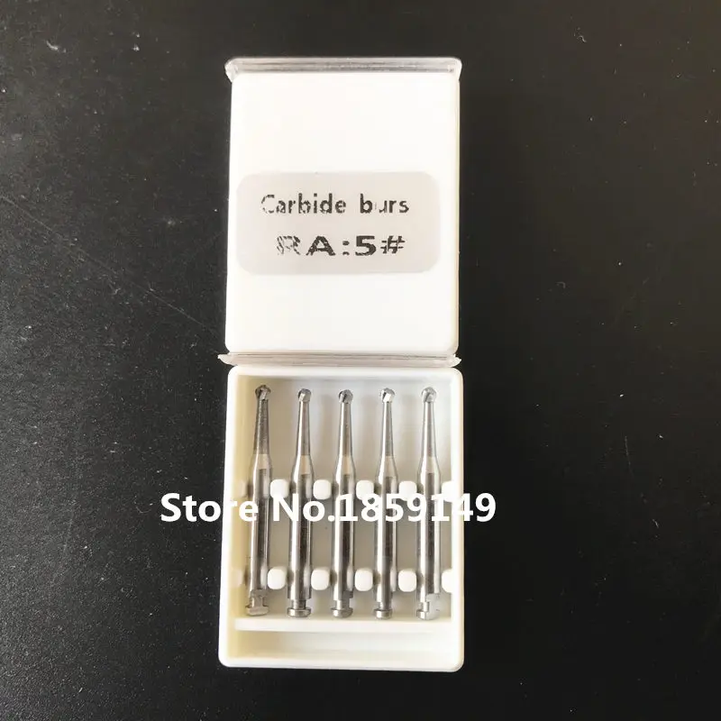 5 шт./кор. Стоматологический Продукт RA круглый Бур Стоматологическая лаборатория низкая скорость вольфрамокарбидные буры RA bur