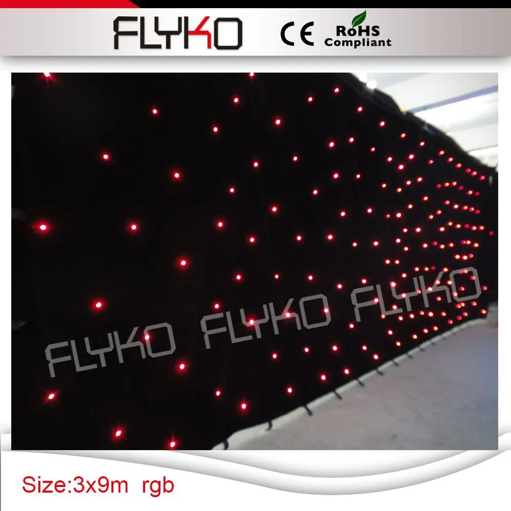 Бесплатная доставка RBG светодиодная матрица звездное небо ткань фон занавес