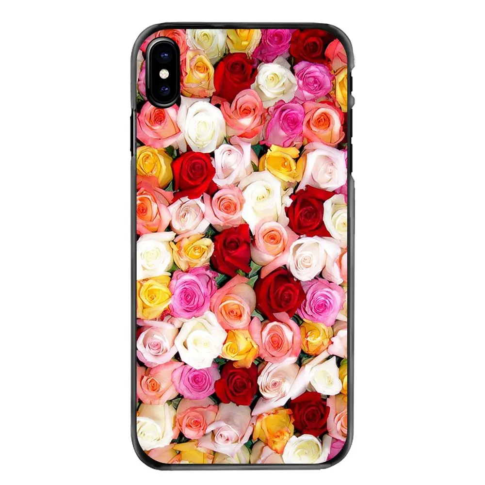 Красивый сад красные розы цветы аксессуары телефон чехол для Iphone 4 4S 5 5S 5C SE 6 S 7 8 Plus