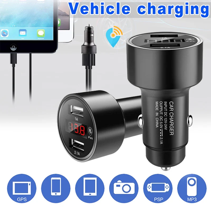 Горячая Bluetooth светодиодный дисплей автомобиля GPS слежения локатор двойной USB 3.1A