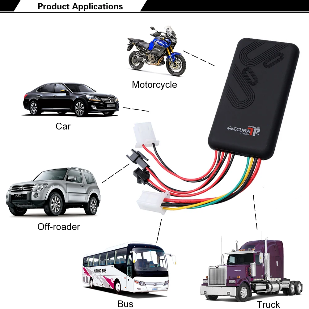 Автомобильный GPS трекер GT06 отключение масла или цепи голосовой монитор