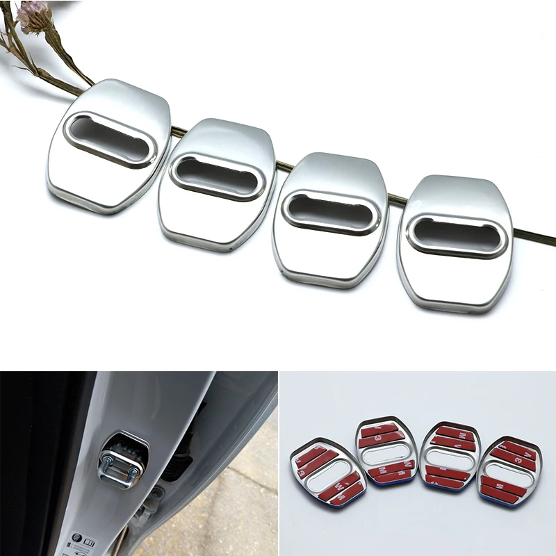 Отличный защитный чехол из нержавеющей стали с пряжкой для дверного замка