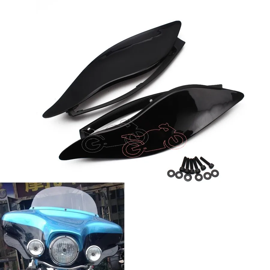Мотоциклетные ABS Пластиковые регулируемые боковые крылья ветровые воздушные