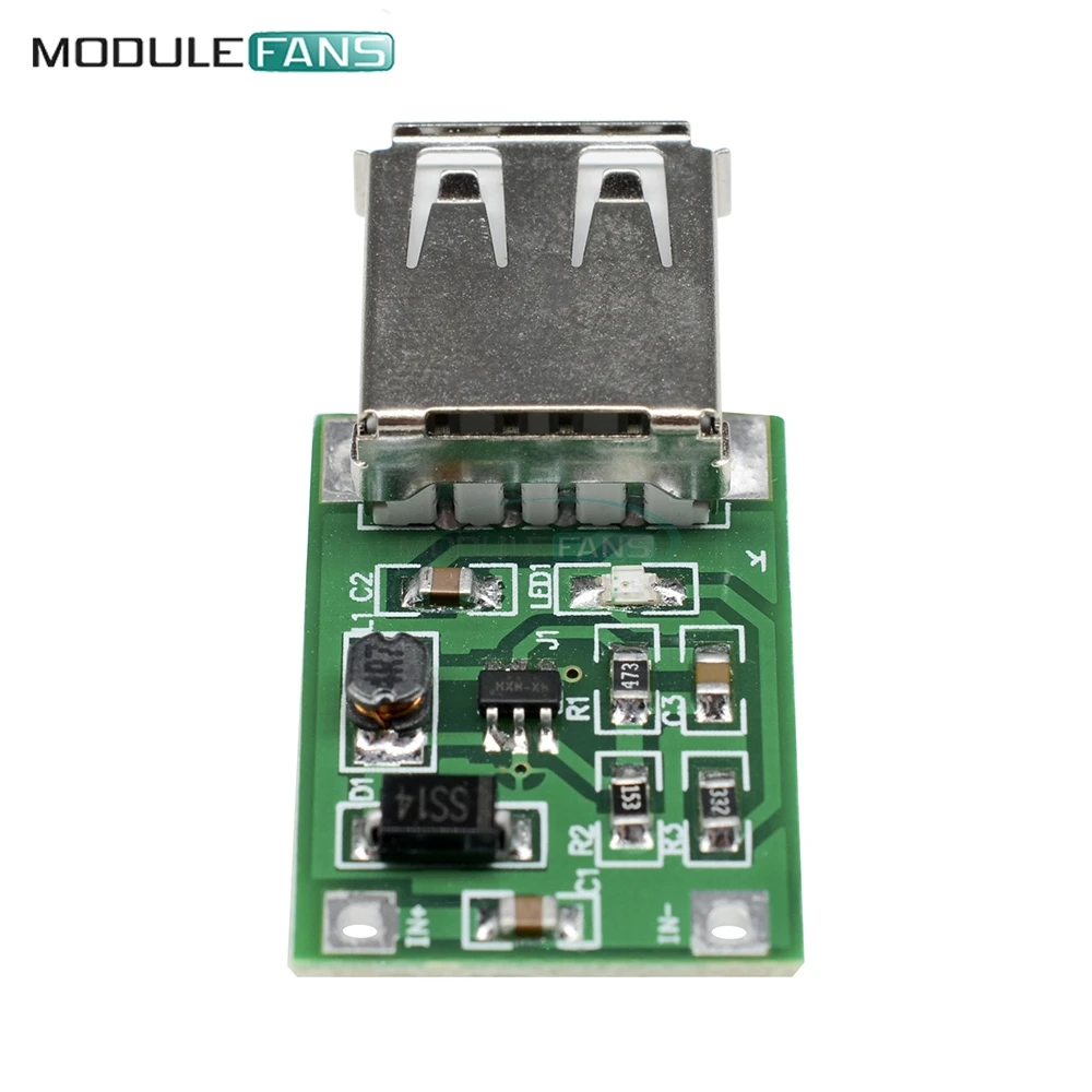 DC-DC 0 9 V-5V to 5V 600MA Step-Up Booster USB Mobile Power Module Board | Электронные компоненты и