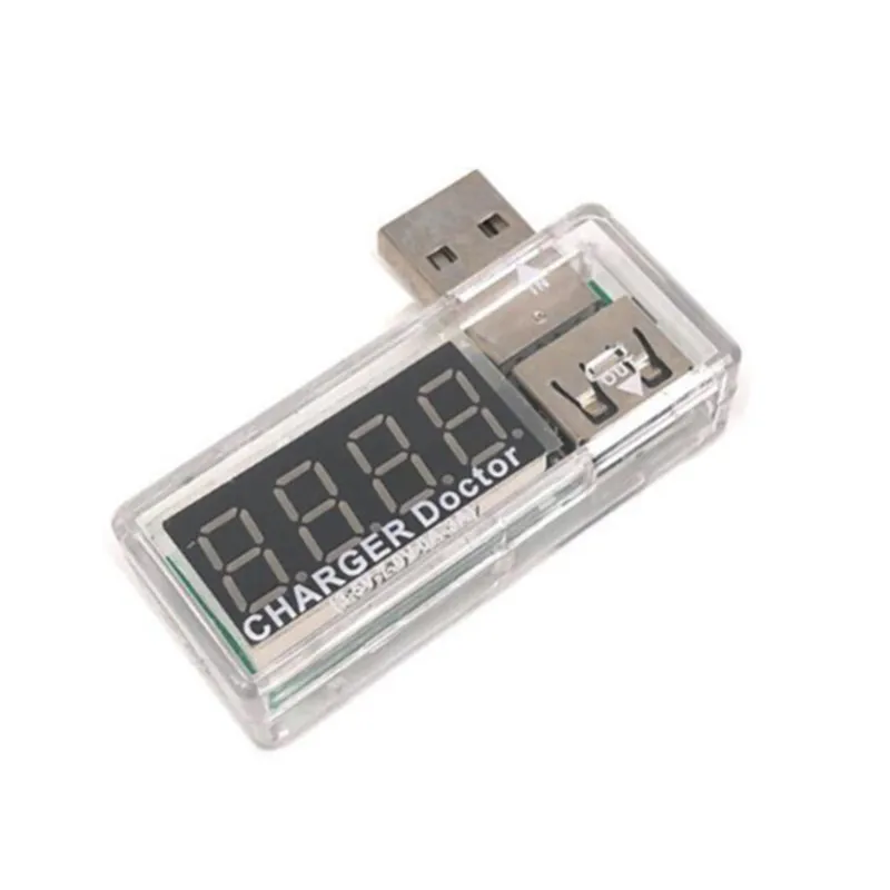 A Цифровой USB Мобильный зарядное устройство вольтметр умная электроника Ток Напряжение тестер метр USB тестер доктор Вольтметр Амперметр - Цвет: A