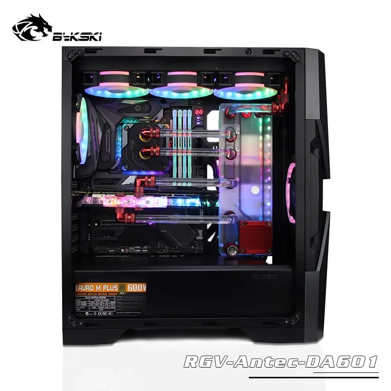 BYKSKI Acrylic Waterway Board fit Antec DA601 computer Case 5v 3pinheader support combo DDC pump RGV-Antec-DA601 | Компьютеры и офис
