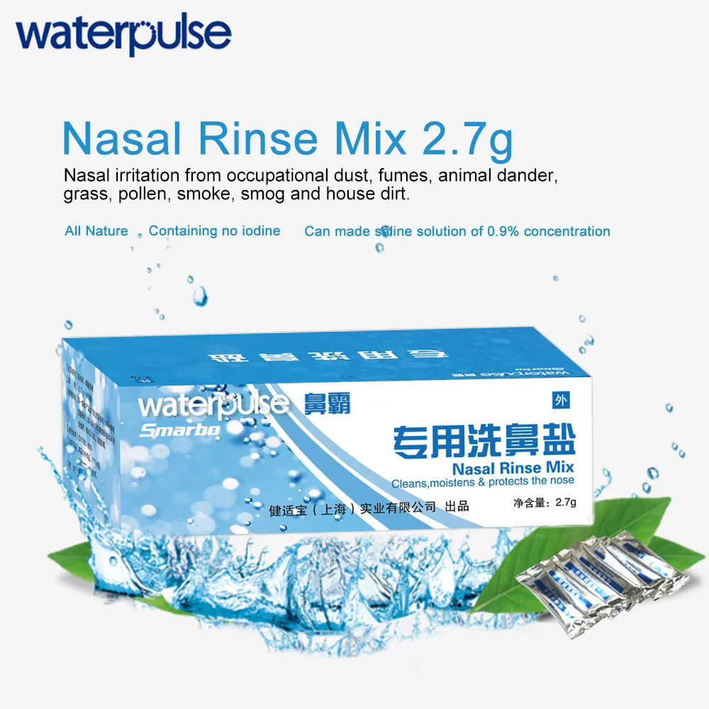 Waterpulse 2 7 г * 60 пакетов в коробке для полоскания носа смесь соли гипоаллергенное