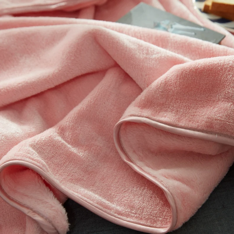 Slowdream Jade Color Flannel Blanket Throw Soft Print Winter Elegant Wrap Super Sleeping Bed 5 Size 1pcs | Дом и сад