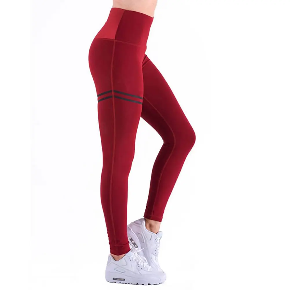 Women Pants Solid Sexy Gym Mesh Striped Push Up Leggings Slim Thin High Waist Skinny Joggers Long Female Trousers | Женская одежда
