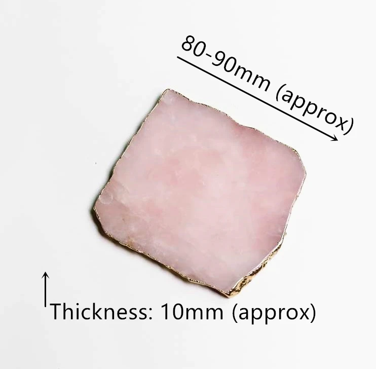 Light Pink Square LCH скандинавский стиль Роскошный натуральный розовый кристалл подстаканник японский изоляционный коврик ручка шкафа простой светильник розовый хрустальный подстаканник - Цвет: Light Pink Square