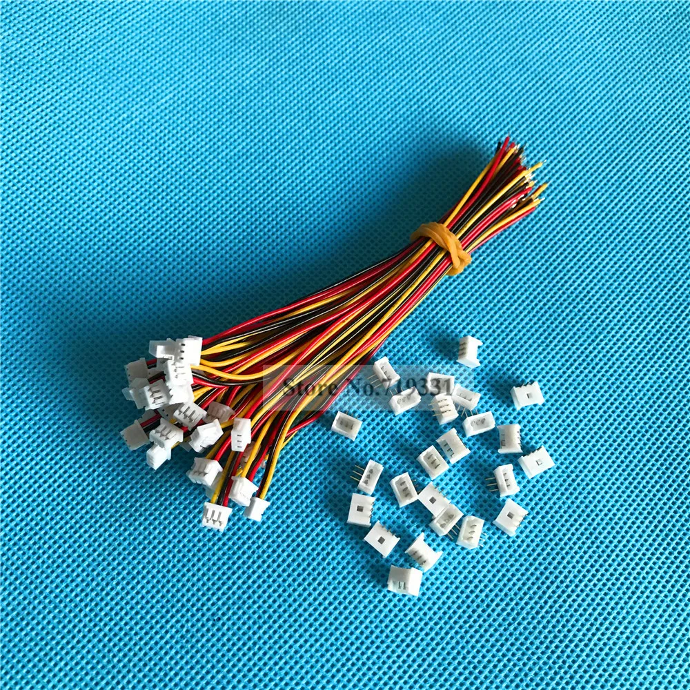 Micro JST 1 25 ММ 3-контактный 3P прямоугольный гнездовой разъем штекер и провод x 20