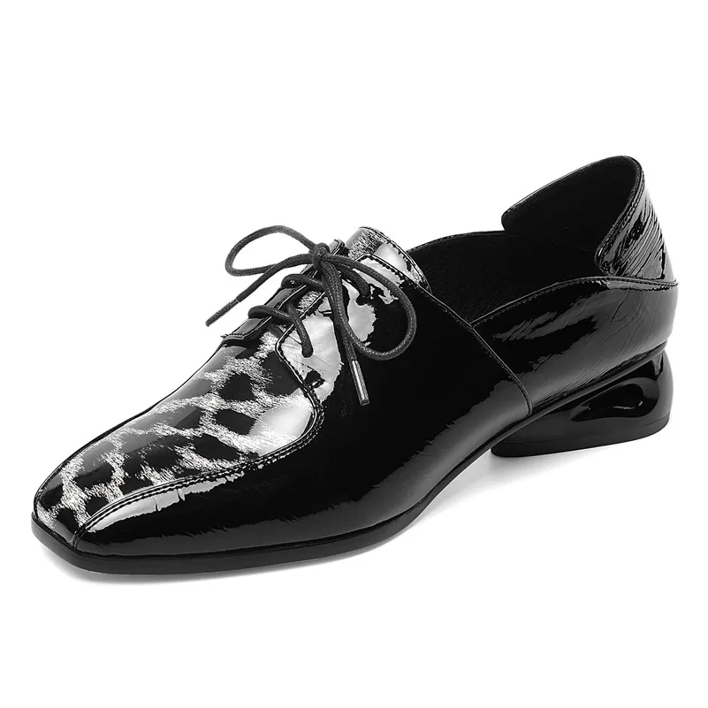 Женские туфли лодочки FEDONAS классические офисные из натуральной кожи с квадратным