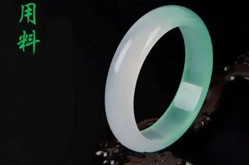 Koraba Fine Jewelry China Natural Beautiful White and Green Jade Bangle Bracelet Free Shipping | Украшения и аксессуары