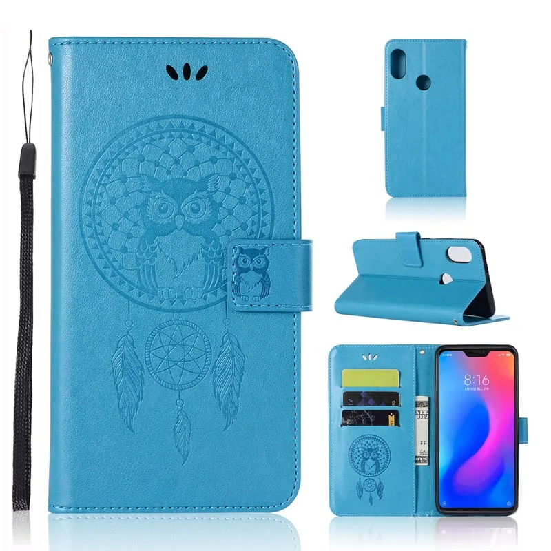 Чехол книжка для Xiaomi Redmi Note 6 Pro кожаный чехол кошелек с отделением карт телефонный