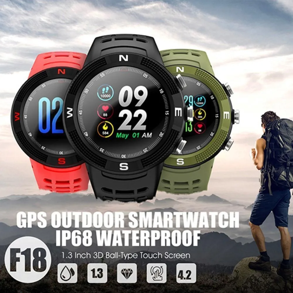 Смарт часы Timethinker F18 мужские gps умные спортивные наручные для мальчиков Zegarek Reloj