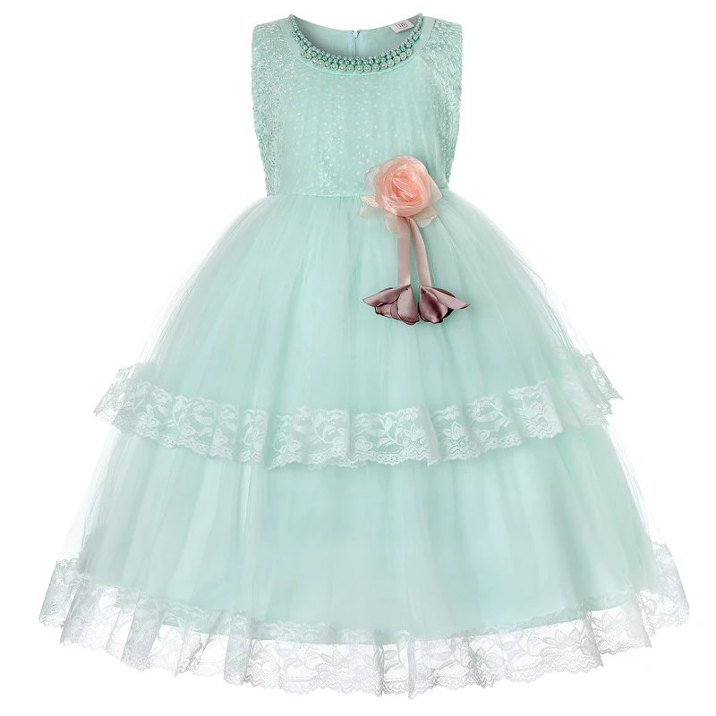 Teen Lace Flower Girls Dresses 2018 Tule Princess Formal Child Wedding Evening Clothing Party Pageant Dress For Kids Prom Gown | Детская