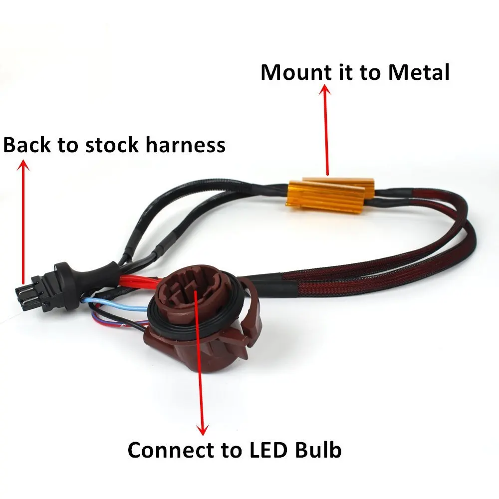 50W 6Ohm 3057 3157 3457 4157 LED Load Resistors for Turn Signal Lights (Fix Hyper Flash Warning Cancellor) | Автомобили и