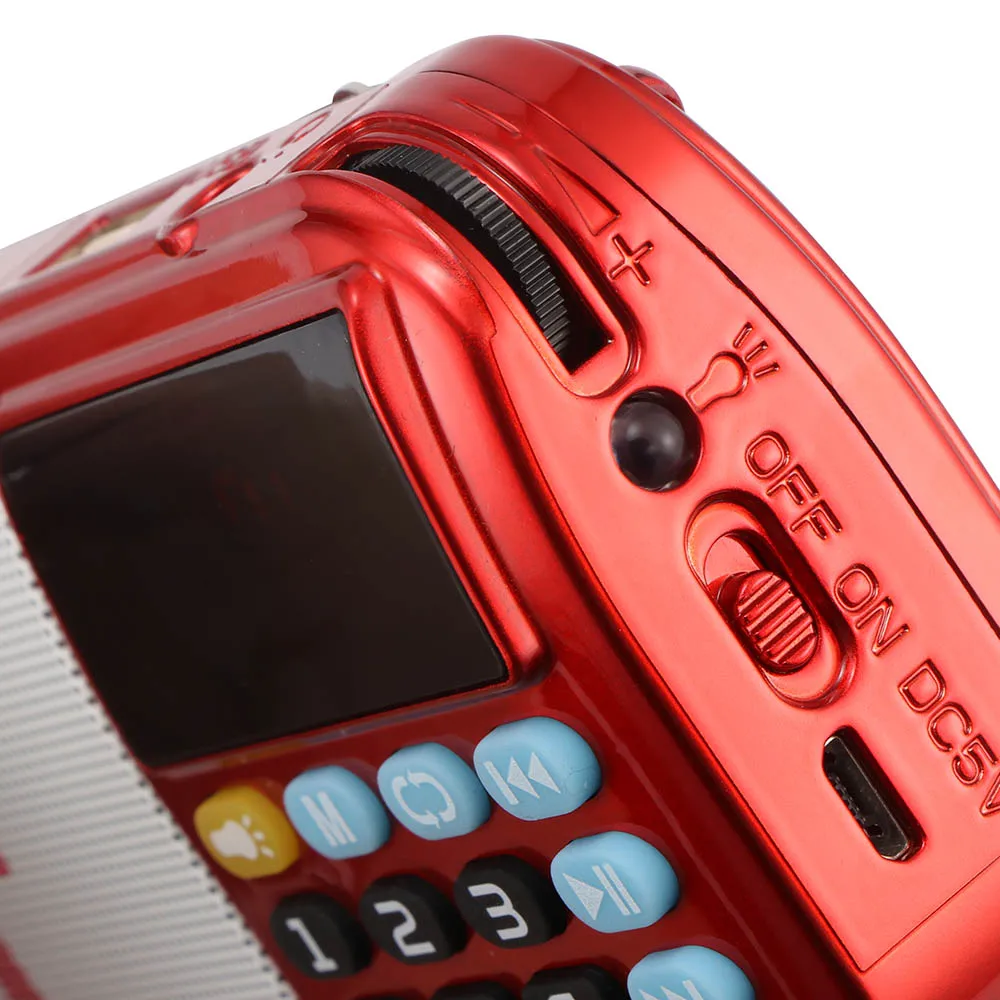 Portable Hand-Held Player Audio Digital LCD FM Radio Multi-Purpose Louder Speaker Support TF MP3 Music | Электроника